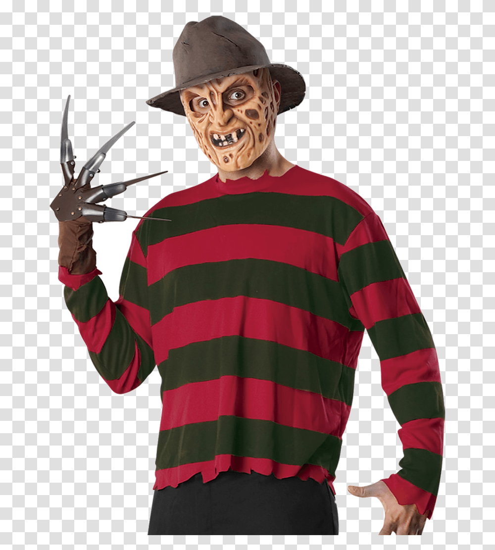 Freddy Krueger Shirt, Apparel, Person, Human Transparent Png
