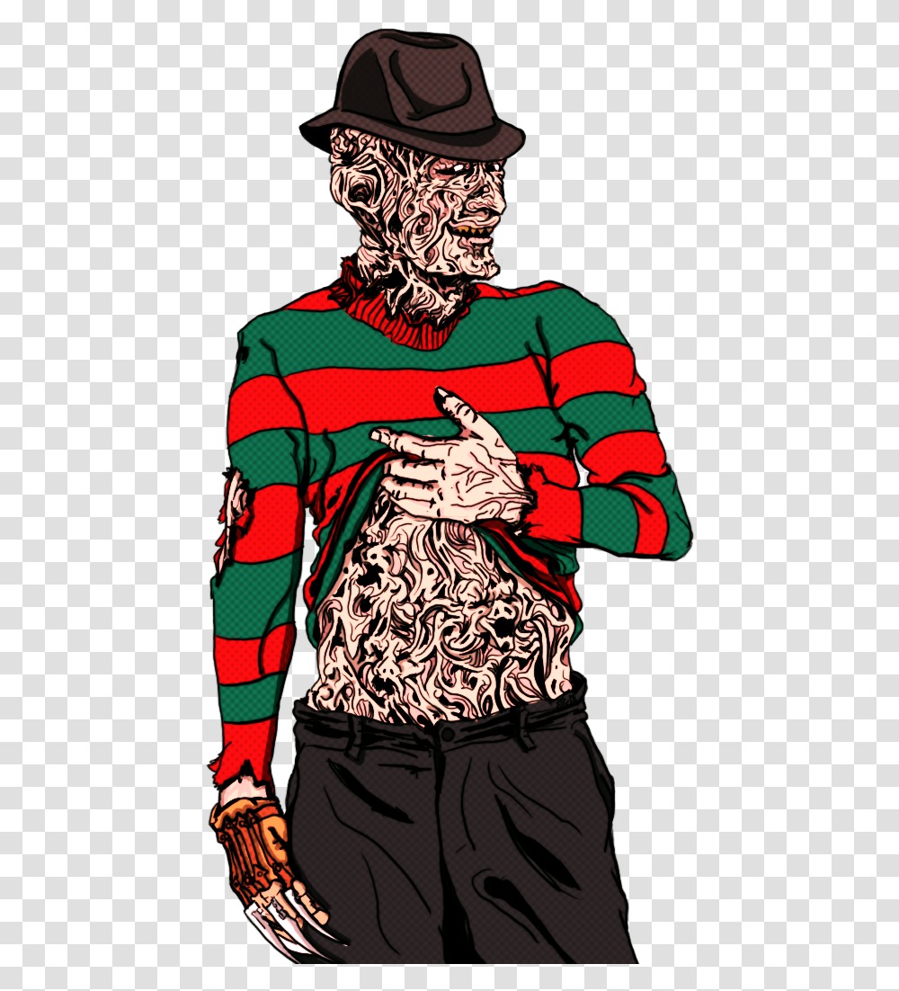 Freddy Model Shot V2 Illustration, Hat, Sleeve, Person Transparent Png