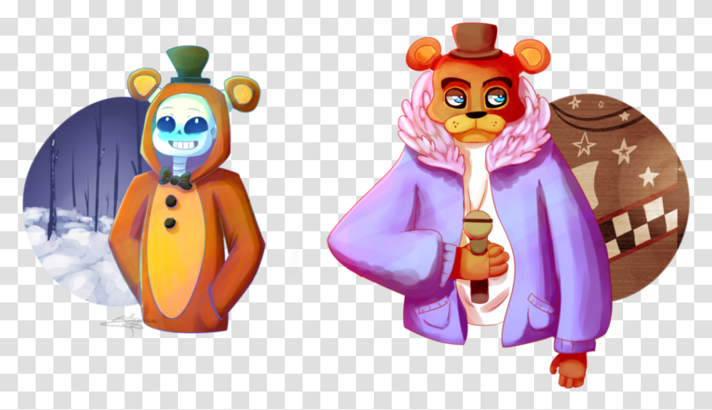 Freddy Sans And Ut Image Fnaf And Undertale Fanart, Person, Toy, Plant Transparent Png