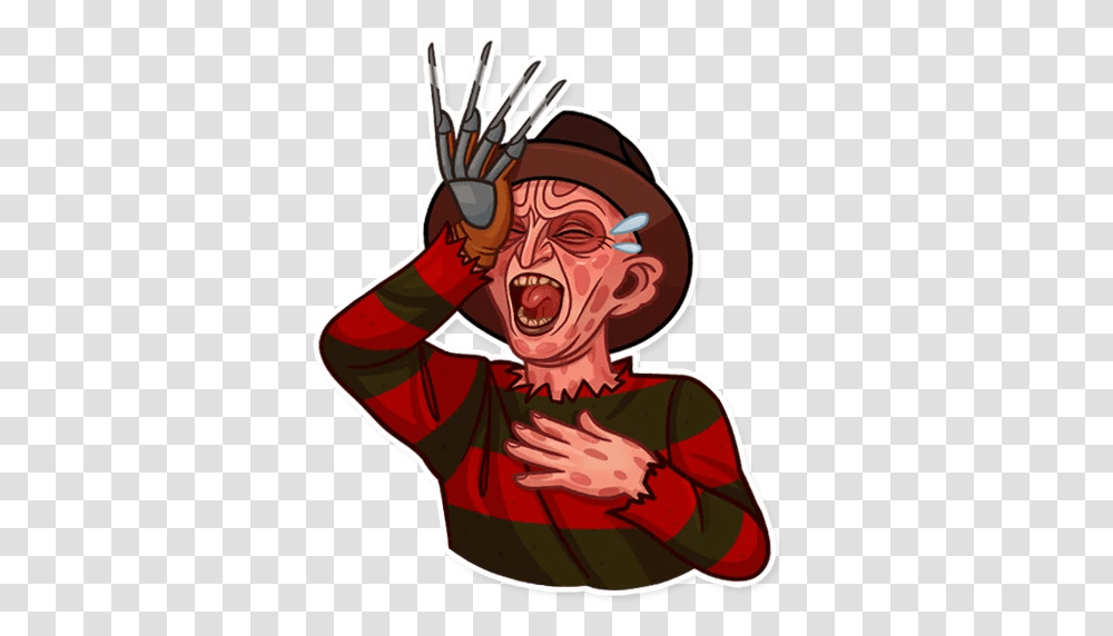 Freddy Stickers Set For Telegram, Costume, Person, Face, People Transparent Png