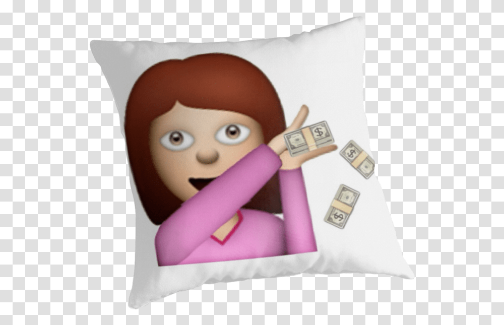 Free 10 Rain Emoji Funny Spending Money Meme, Pillow, Cushion, Toy, Person Transparent Png