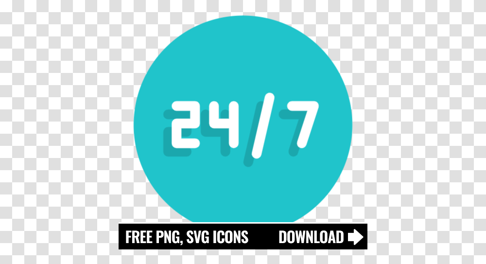 Free 24 Hours Icon Symbol Dot, Text, Logo, Trademark, Word Transparent Png