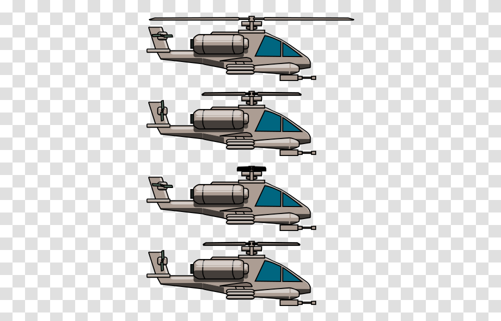 Free 2d Game Art Attack Helicopter Animated Sprite Helicopter Sprite, Aircraft, Vehicle, Transportation, Spaceship Transparent Png