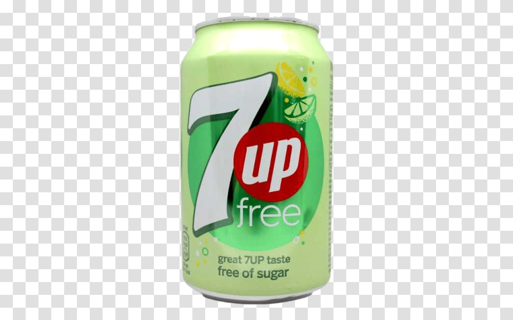 Free 33cl Can 7up Sugar Free Can, Label, Soda, Beverage Transparent Png