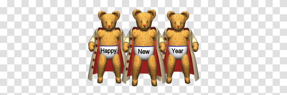 Free 3d Happy New Year Gif Animations Copyright Animation Happy New Year Gif, Toy, Plush, Text, Teddy Bear Transparent Png