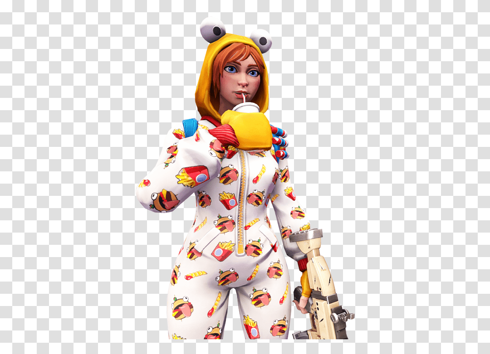 Free 3d Render Of The Onesie Skin For Anyone To Use Skin Fortnite 3d, Person, Human, Performer, Figurine Transparent Png