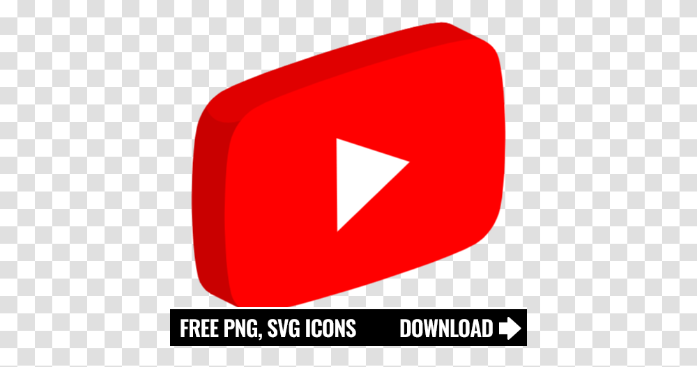 Free 3d Youtube Logo Icon Symbol Svg Download 3d Youtube Logo, First Aid, Label, Text, Plectrum Transparent Png