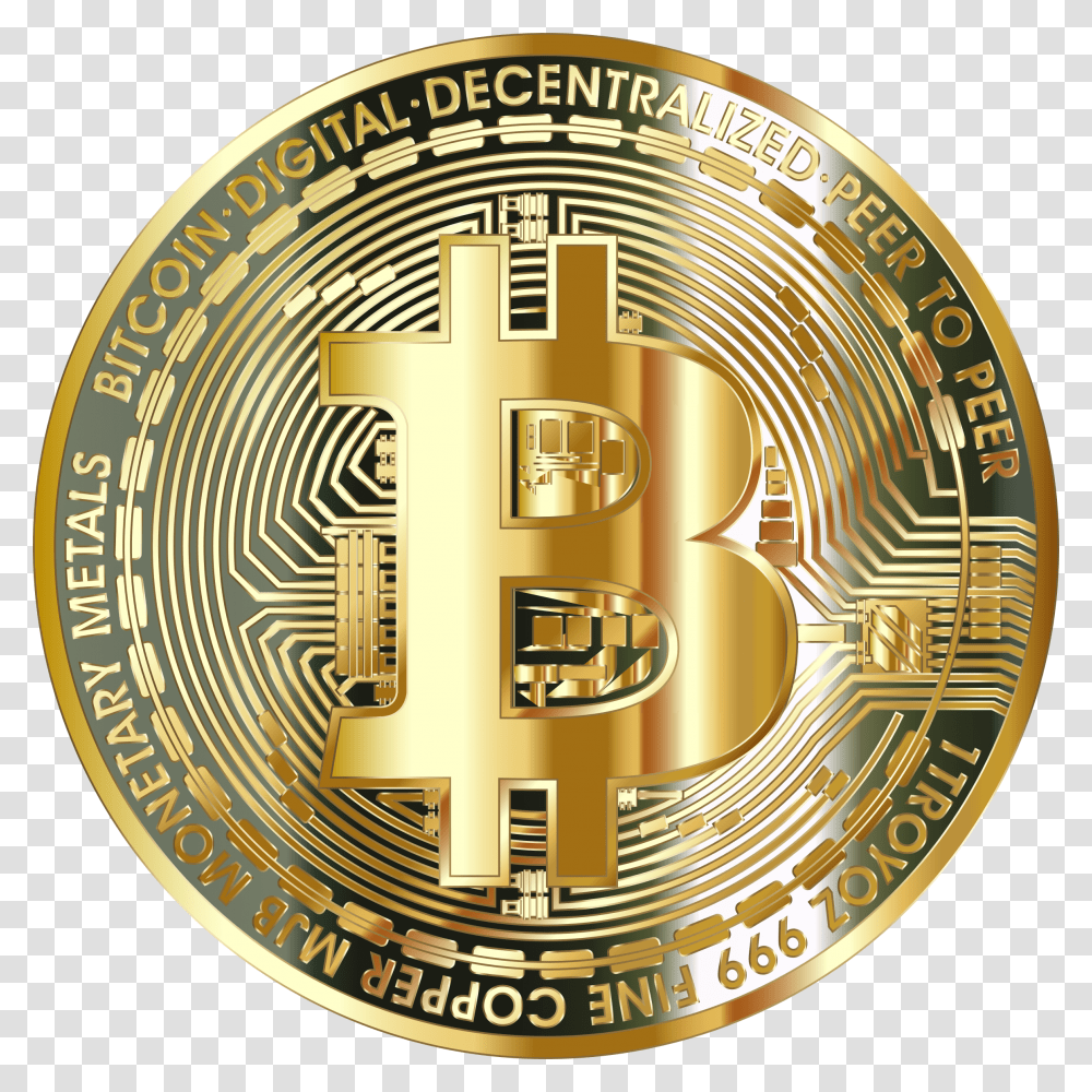 Free 7 Of Bitcoin Btc With Coinbase Referral Link Ebay Bitcoin Svg, Gold, Symbol, Logo, Trademark Transparent Png