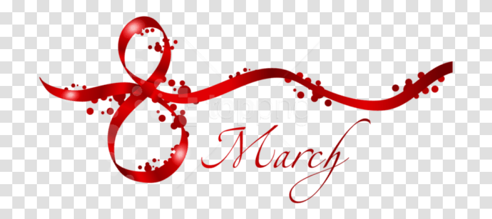 Free 8 March Red Text Decor Images 8 March, Alphabet, Cupid Transparent Png