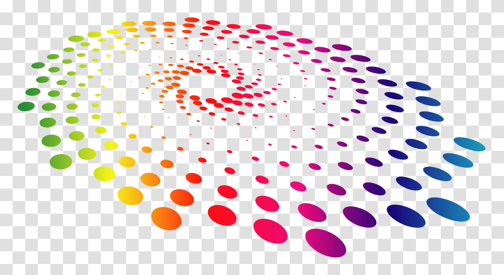 Free Abstract Oval Rainbow Dot With Background Vertical, Spiral, Pattern, Fractal, Ornament Transparent Png