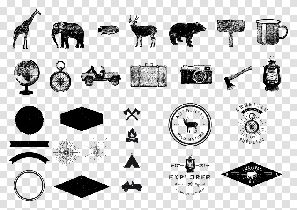 Free Adventure And Travel Graphics Collection Adventure Vector Elements, Outdoors, Nature Transparent Png