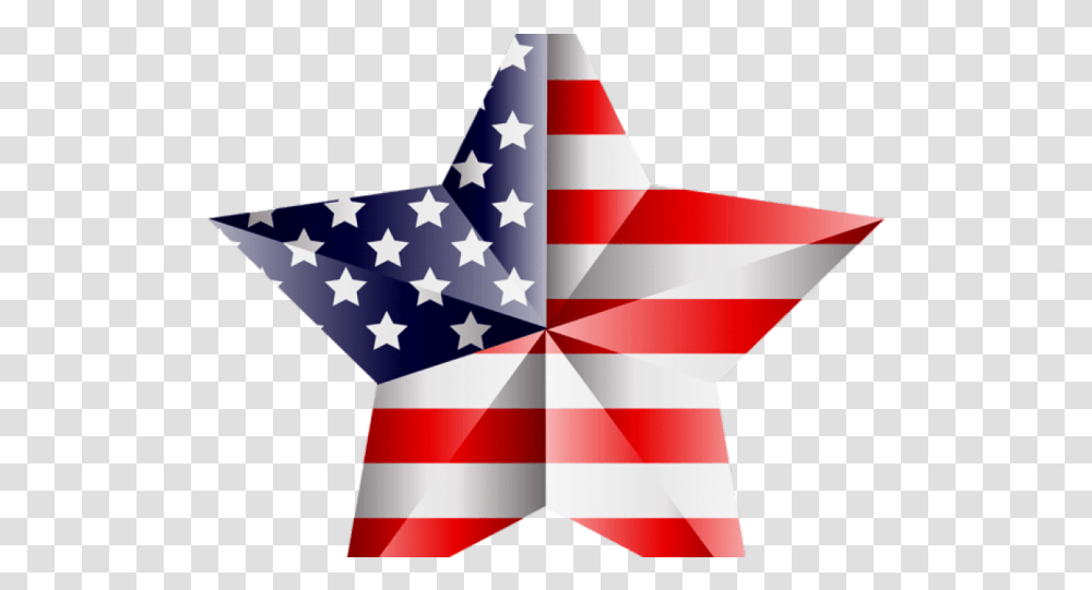 Free American Flag Clipart Usa Flag Star Memorial Day 2019, Symbol, Star Symbol,  Transparent Png