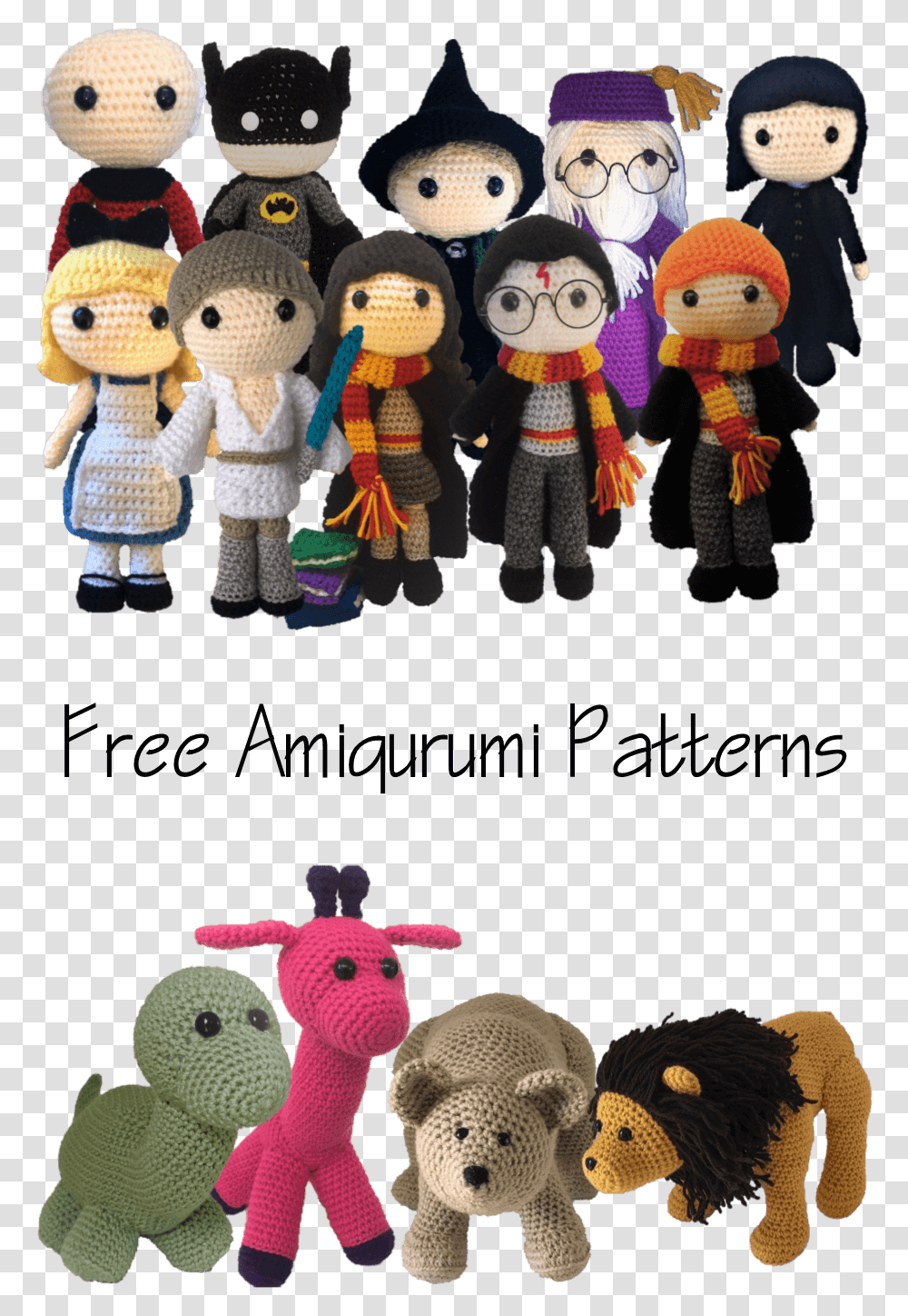 Free Amigurumi Patterns Harry Potter Star Trek Batman Amigurumi Harry Potter, Toy, Doll, Teddy Bear Transparent Png