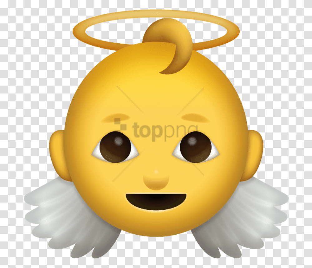 Free Angel Emoji Images Angel Emoji, Toy, Figurine, Scarecrow, Animal Transparent Png