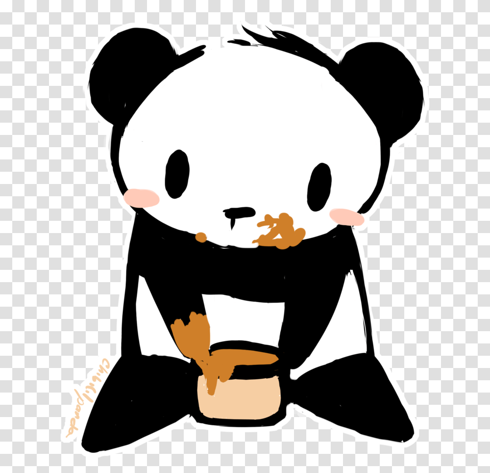 Free Anime Tumblr Download 964163 Images Pandas Chibi, Stencil, Face, Photography, Kneeling Transparent Png