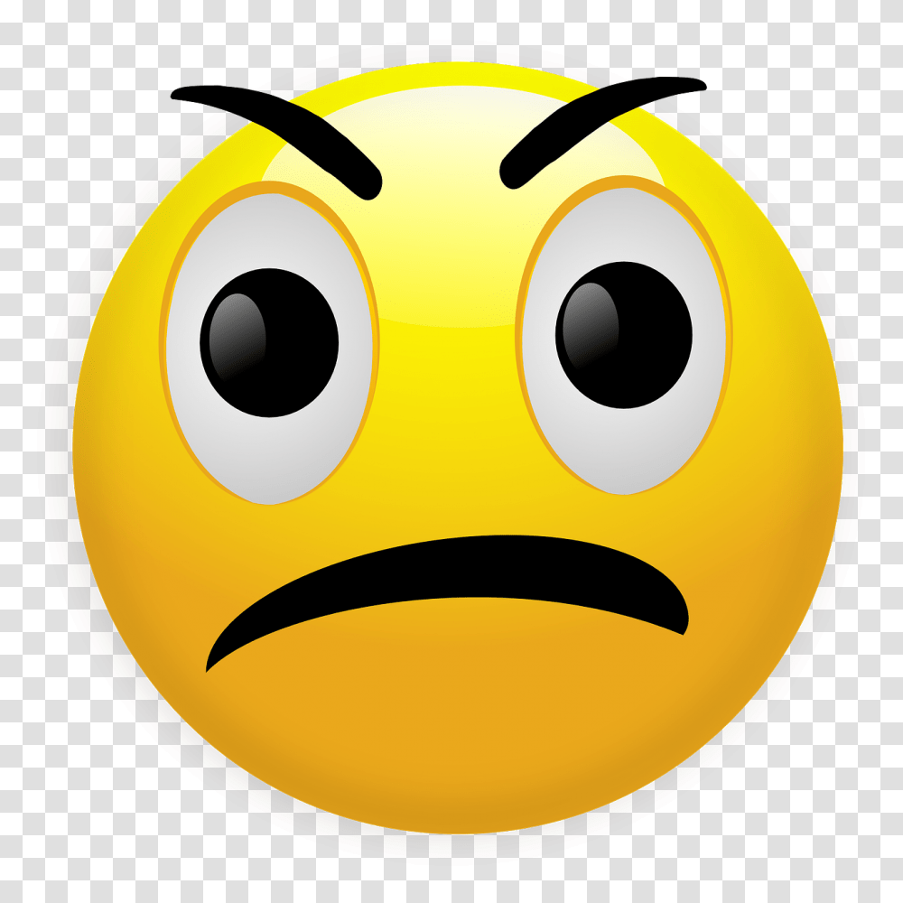 Free Annoyed Face Clipart Pictures Clipartix Angry Emotions Clipart, Pac Man, Soccer Ball, Football, Team Sport Transparent Png