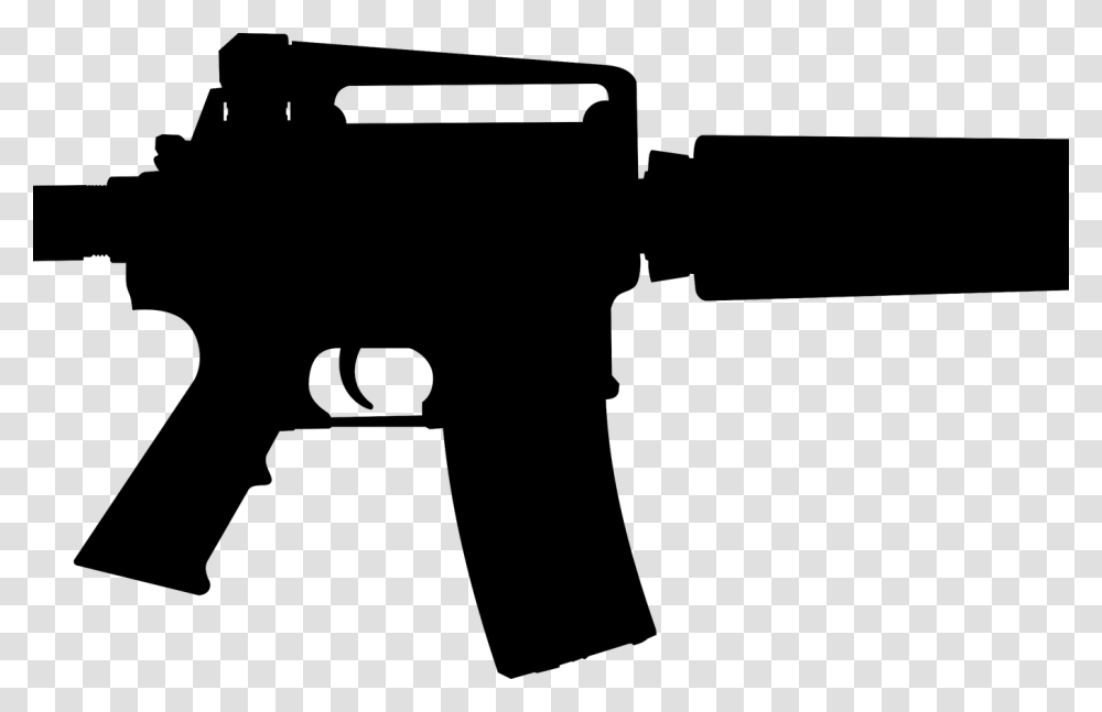 Free Ar 15 Guns Cliparts Download Free Clip Art Free Ar 15 Silhouette, Weapon, Weaponry, Rifle, Armory Transparent Png