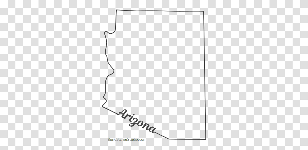 Free Arizona Outline With State Name On Border Cricut, Outdoors, Electronics Transparent Png
