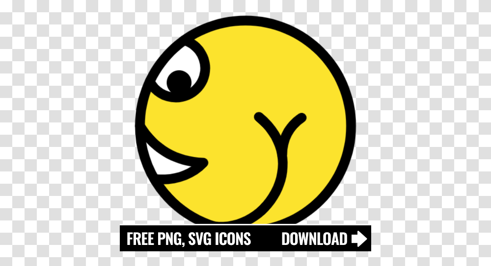 Free Ass Emoticon Icon Symbol Download In Svg Format Car Insurance Icon, Text, Pac Man, Label, Alphabet Transparent Png