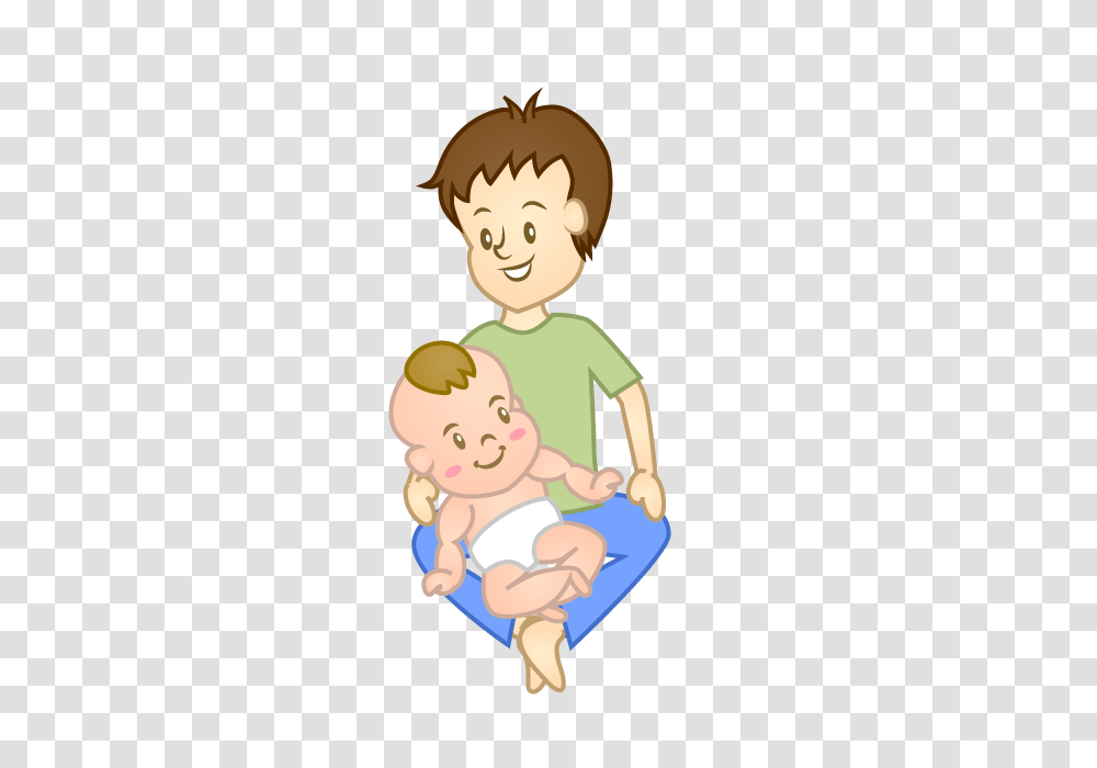 Free Baby And Dad Clipart Cartoon Clipart Graphics, Person, Face, Newborn, People Transparent Png
