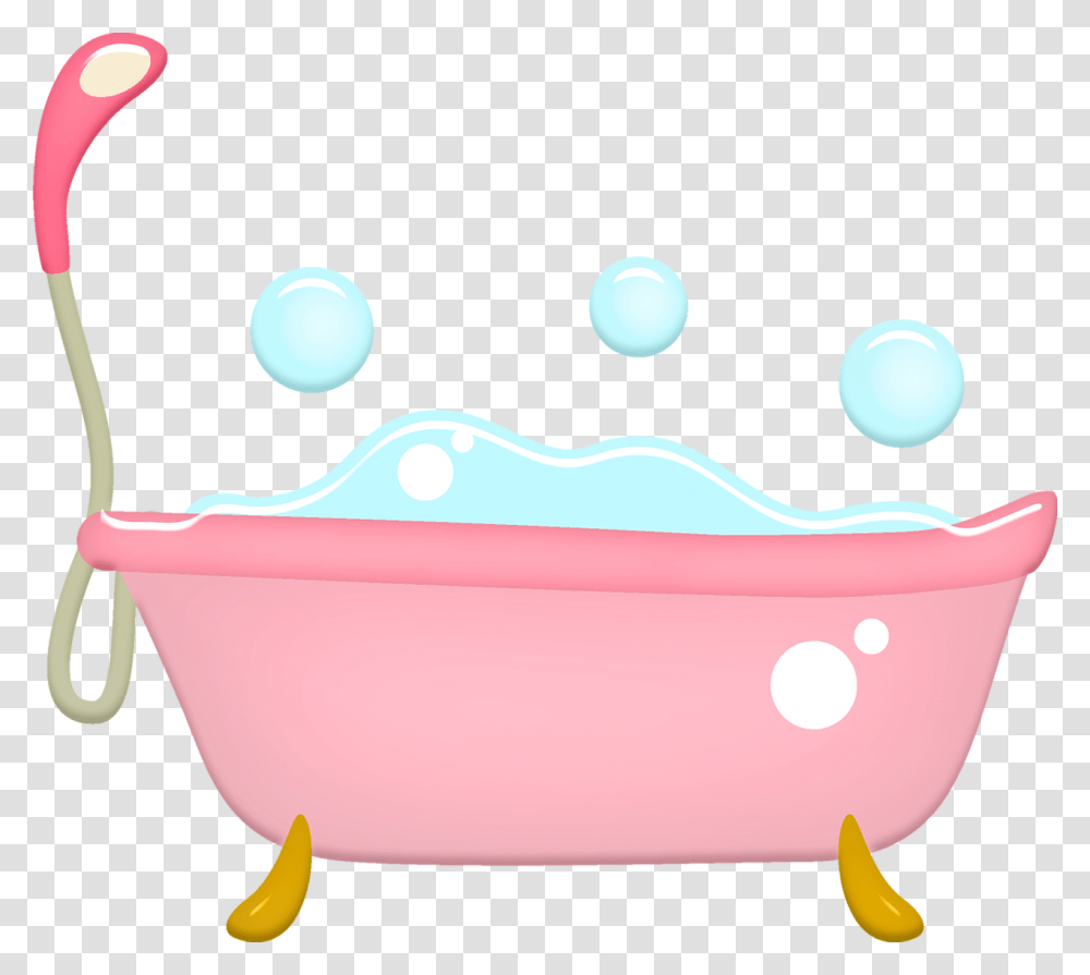 Free Baby Bath Images Pink Bath Bubbles, Tub, Bathtub, Crib, Furniture Transparent Png