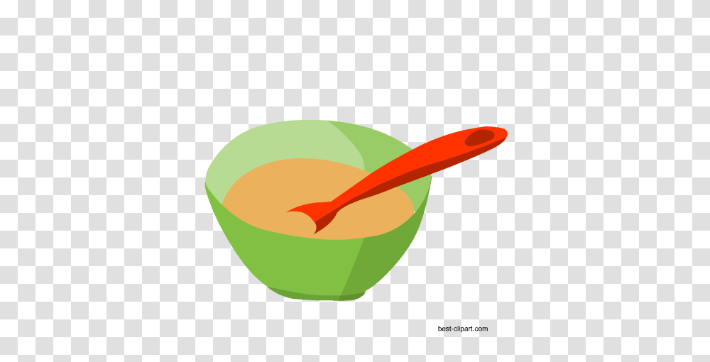 Free Baby Shower Clip Art, Bowl, Spoon, Cutlery, Soup Bowl Transparent Png