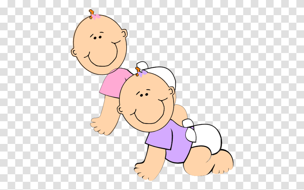 Free Baby Twins Clipart, Crawling, Snowman, Winter, Outdoors Transparent Png