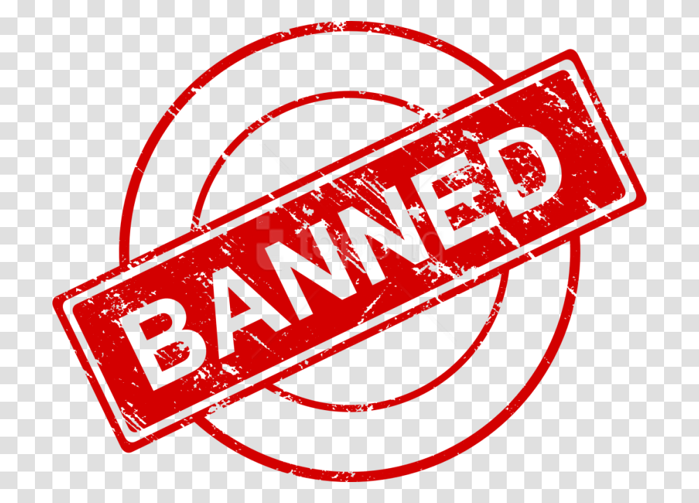 Free Banned Stamp Banned, Ketchup, Food Transparent Png