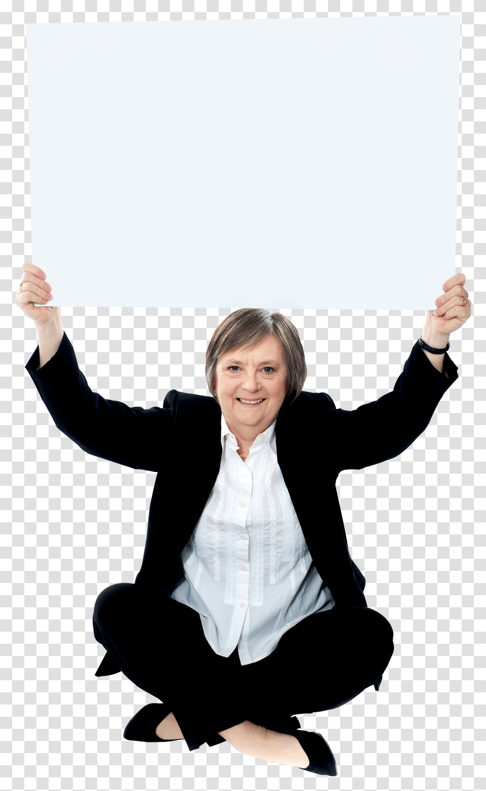 Free Banner People Holding Up Whiteboards, Sleeve, Long Sleeve, Person Transparent Png