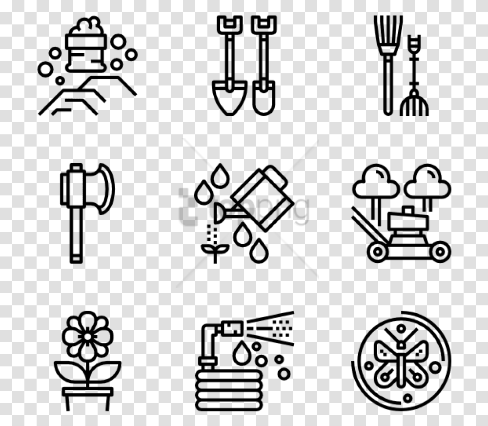 Free Banner Stock Farm Icons Free Garden Tools Icons To Represent Change, Stencil, Label, Alphabet Transparent Png