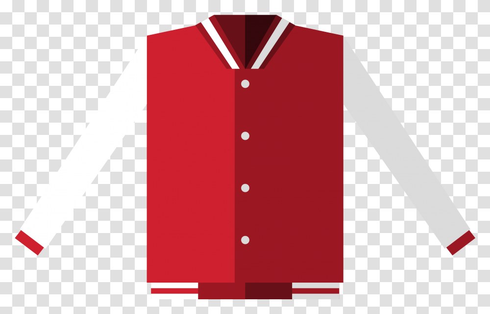 Free Baseball Jacket With Long Sleeve, Clothing, Apparel, Shirt, Maroon Transparent Png