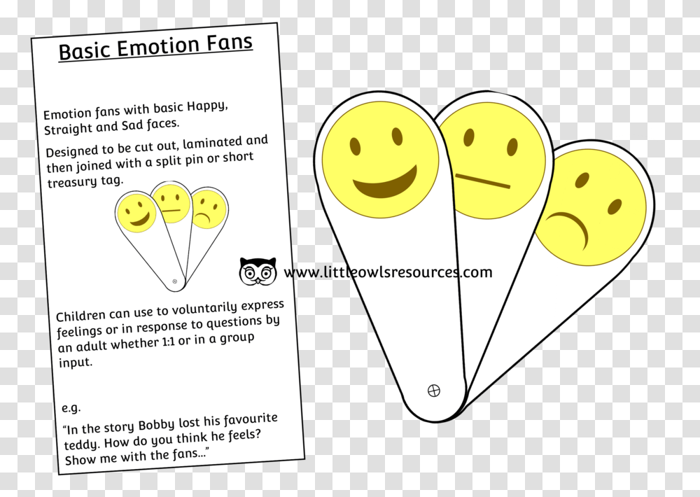 Free Basic Emotion Fans Early Years Emotion Fans For Preschoolers, Flyer, Poster, Paper, Advertisement Transparent Png