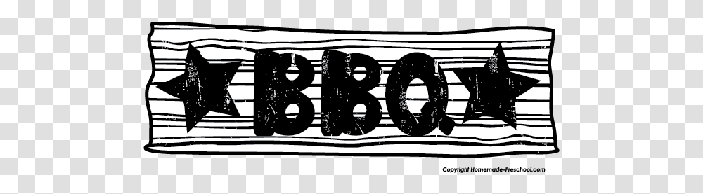 Free Bbq Clipart 3 Black Bbq Clip Art, Number, Symbol, Text, Alphabet Transparent Png