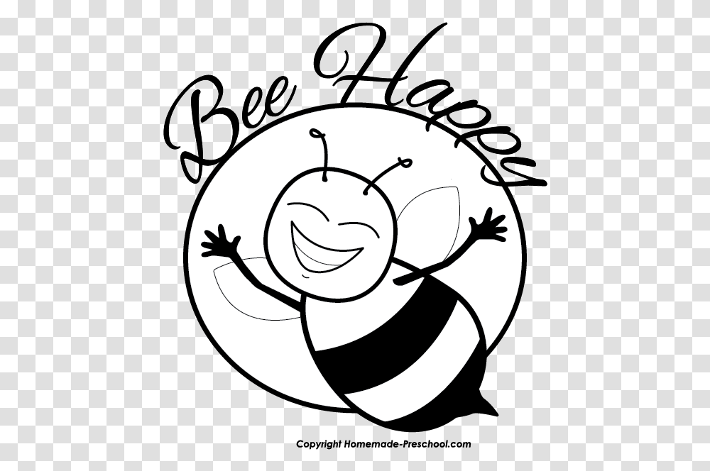 Free Bee Clipart Ready For Personal And Commercial Black And White Bee Clipart, Stencil, Food, Wasp Transparent Png