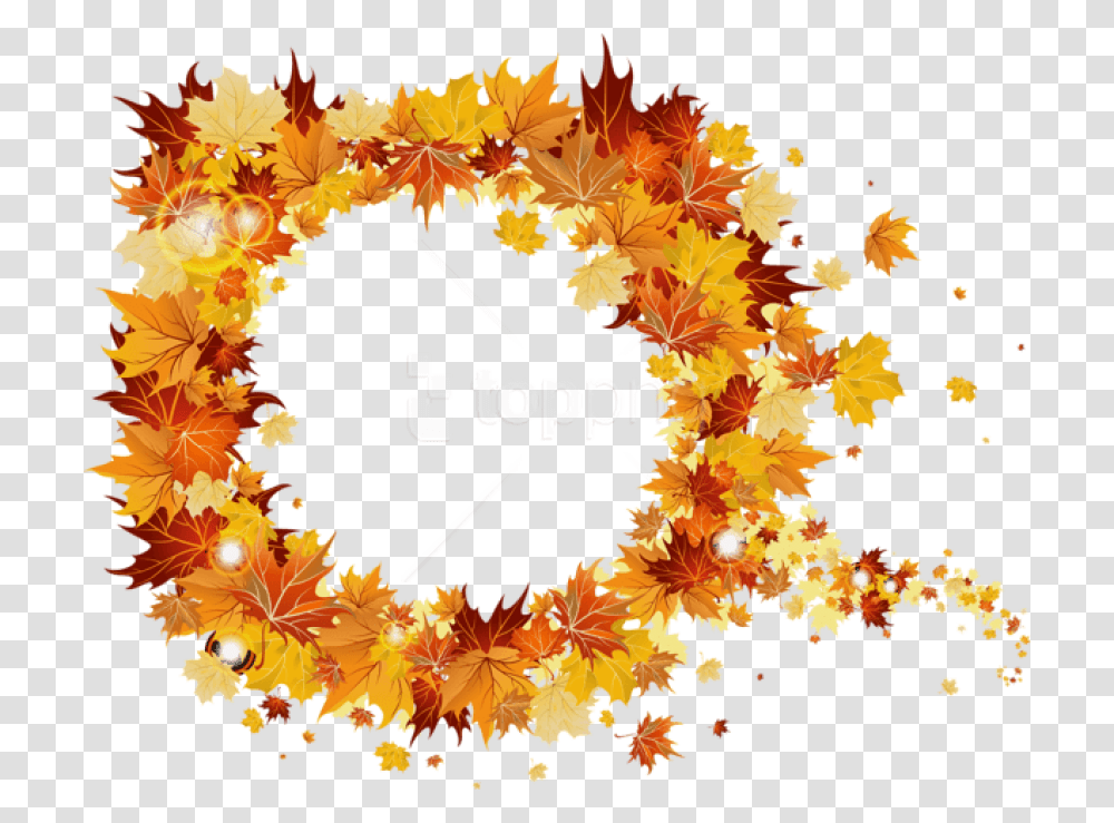 Free Best Stock Photos Fall Round Vector Fall Leaves Wreath Background, Leaf, Plant, Tree, Outdoors Transparent Png