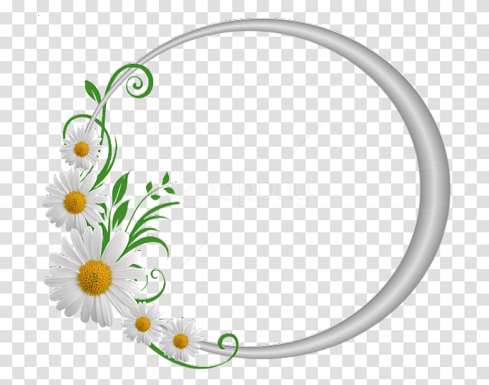 Free Best Stock Photos Silver Round Frame With Circle Round Flower Frame, Graphics, Art, Floral Design, Pattern Transparent Png