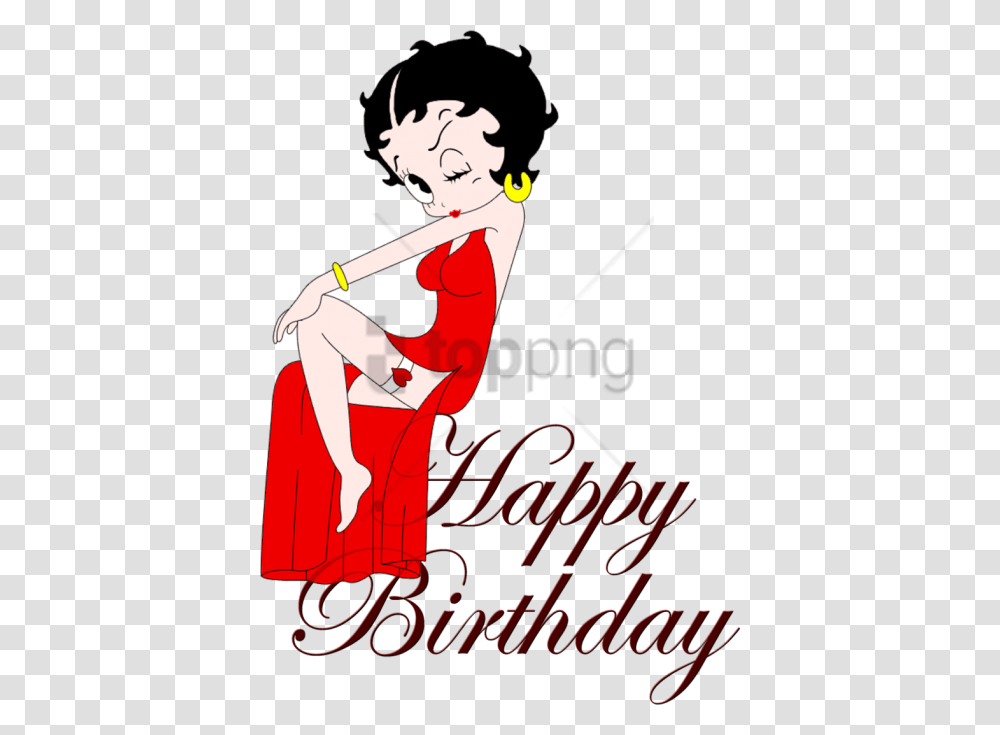 Free Betty Boop Happy Birthday Banner Image Happy Birthday, Leisure Activities, Flute, Musical Instrument Transparent Png