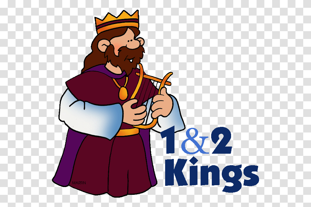 Free Bible Clip Art By Phillip Martin 1 And 2 Kings Cartoon King David Bible, Person, Human, Accessories Transparent Png