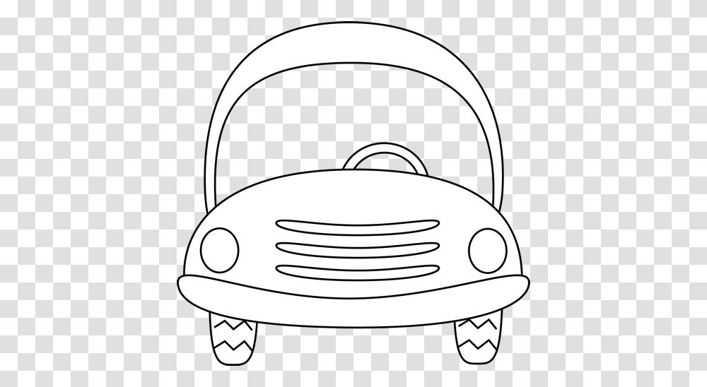 Free Black And White Car Clipart, Outdoors, Cd Player, Electronics, Plant Transparent Png