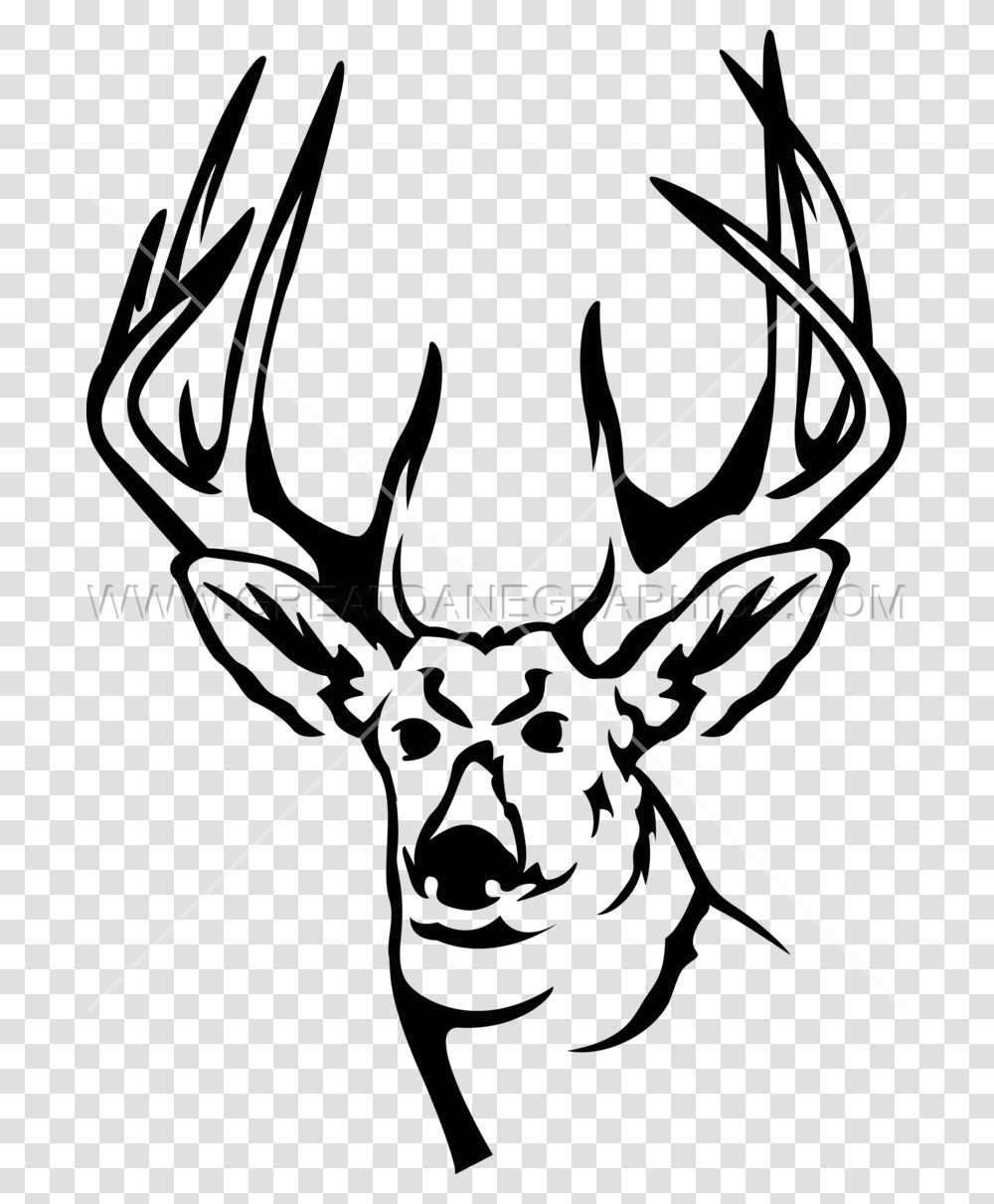 Free Black And White Deer Clipart Deer Clipart Black And White, Wildlife, Mammal, Animal, Elk Transparent Png
