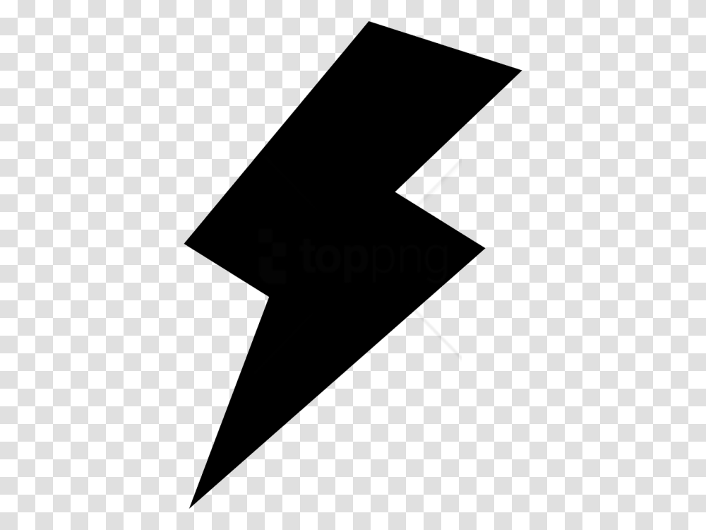 Free Black And Whiteflash Svg Icon Power Energy Icon, Silhouette, Label Transparent Png