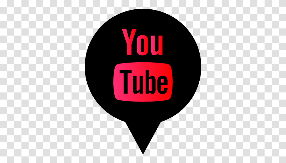 Free Black Red Social Media Pin Icon Youtube Logo, Symbol, Trademark, Text, Alphabet Transparent Png