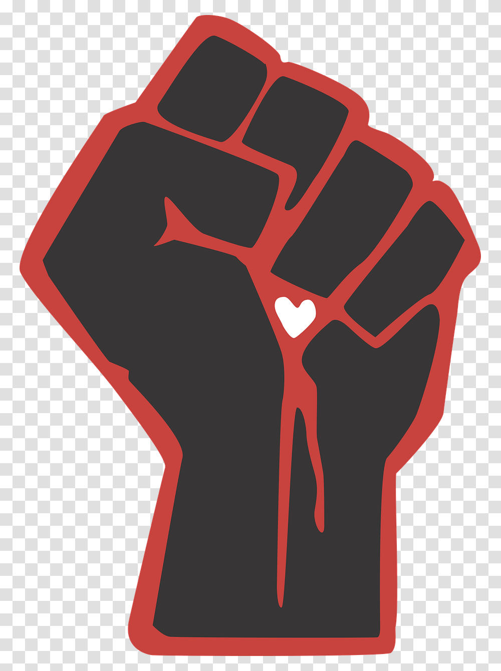 Free Bleeding Heart Bloom Images Black Power Fist, Hand Transparent Png