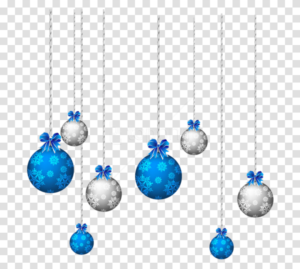 Free Blue And White Hanging Christmas Balls Blue Ornament Clip Art, Accessories, Accessory, Pattern, Gemstone Transparent Png