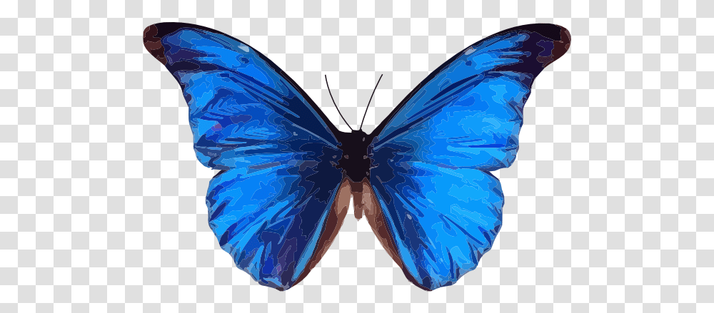 Free Blue Butterfly Clipart Blue Butterfly, Insect, Invertebrate, Animal, Ornament Transparent Png