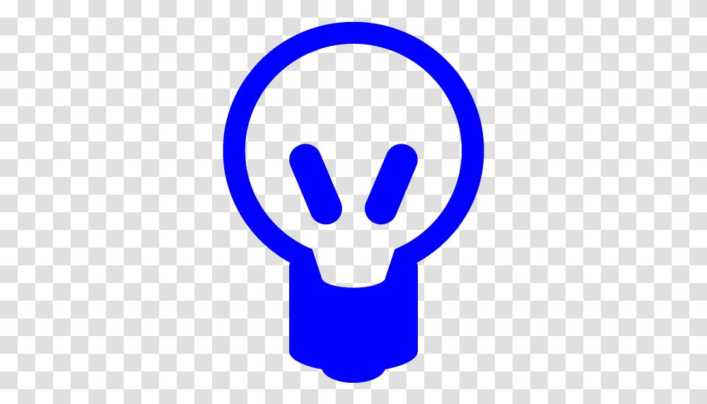 Free Blue Light Bulb Icons Dot, Hand, Stencil, Fist Transparent Png