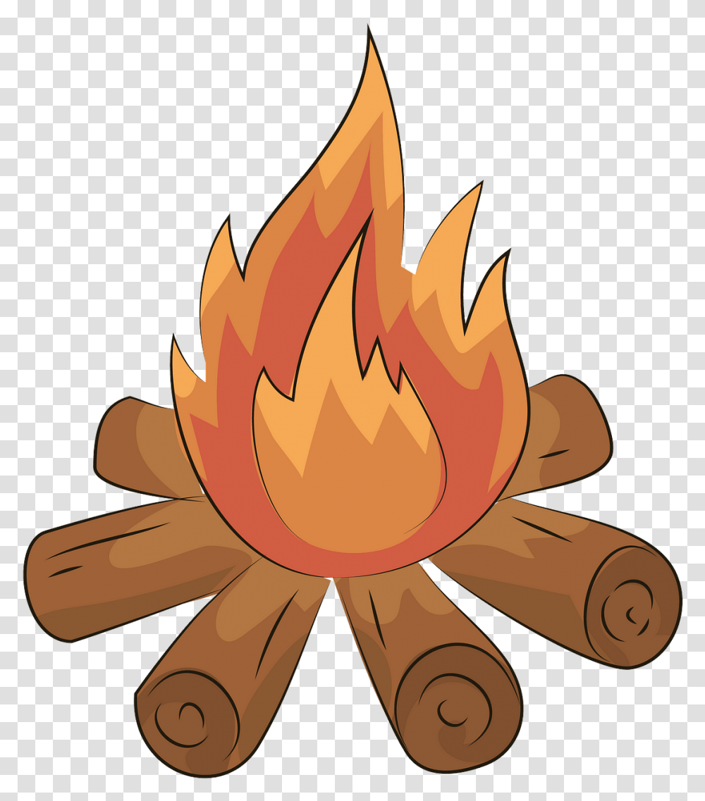 Free Bonfire Clipart, Flame Transparent Png