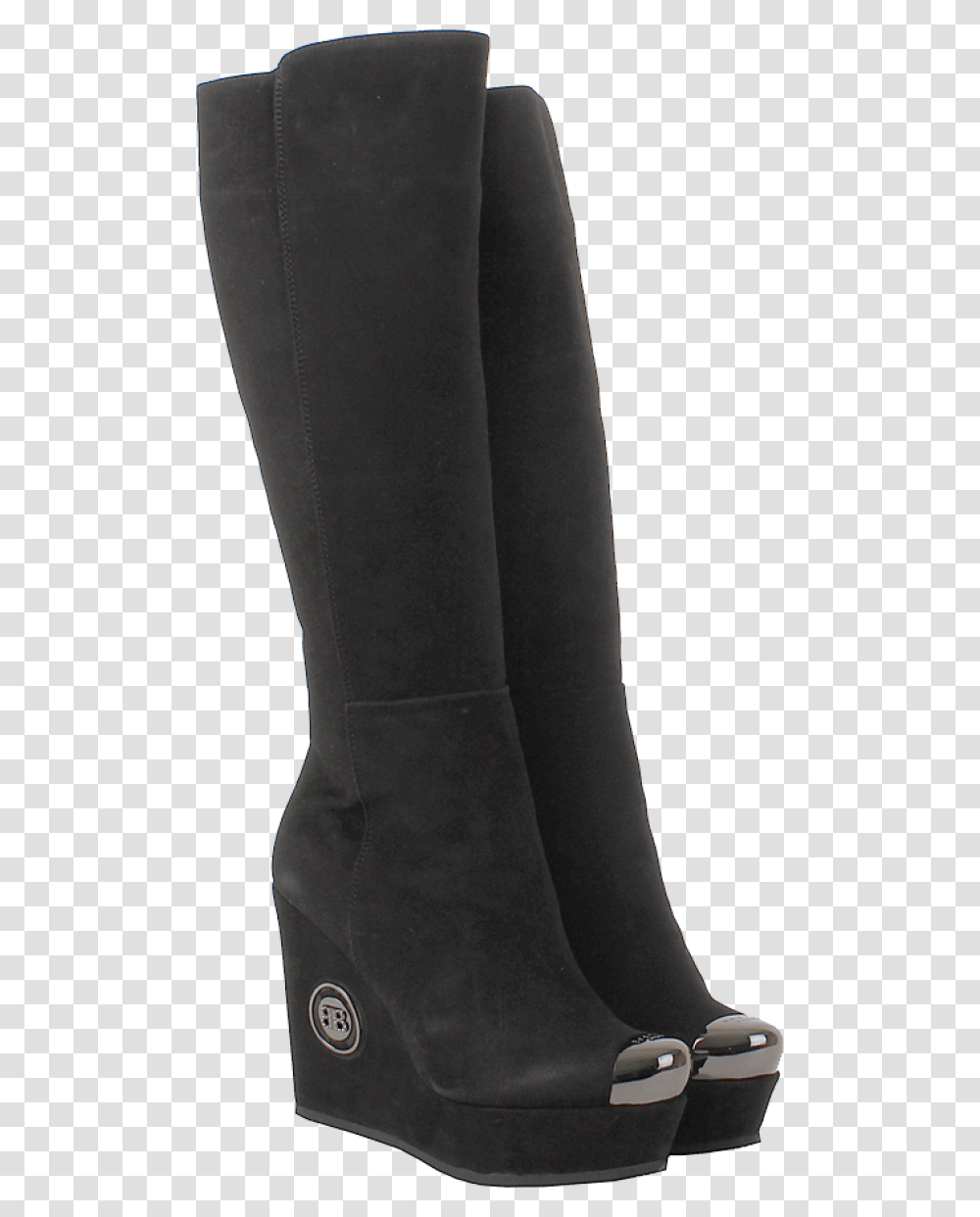 Free Boots Heels Black Ladies Boots On Background, Apparel, Footwear, Riding Boot Transparent Png