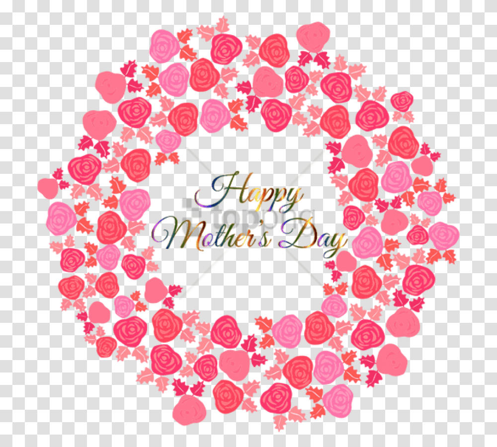 Free Bouquet Of Pink Flowers Happy Mother's Day, Paper, Confetti, Person, Human Transparent Png
