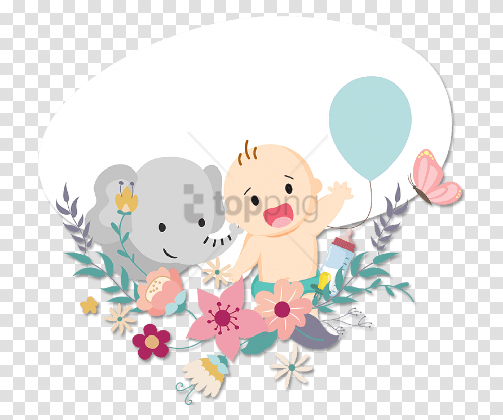 Free Boy Baby Shower Snapchat Filter Image Cartoon, Floral Design, Pattern Transparent Png